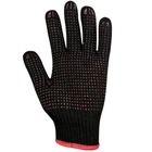 Luva Preta Pigmentada Tricotada Segurança Epi Canteiro Obra |